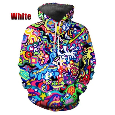 Hanorace noi Tapiserie psihedelică Model retro Hippie Mandala Tapiserie boemă Etnic Abstracte Hanorace complicate Pulover