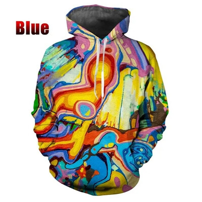 Hanorace noi Tapiserie psihedelică Model retro Hippie Mandala Tapiserie boemă Etnic Abstracte Hanorace complicate Pulover