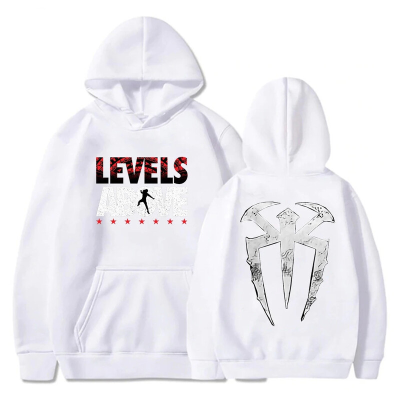 Mikina s kapucňou Roman Reigns Levels Above s dlhým rukávom, streetwear, dámska mikina s kapucňou, módne oblečenie