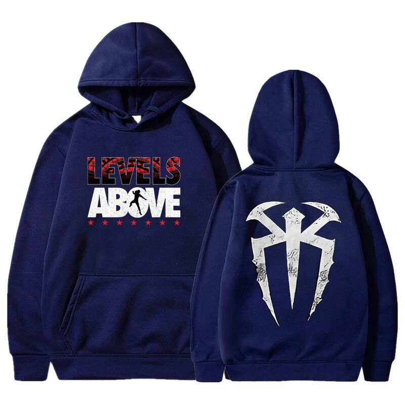 Mikina s kapucňou Roman Reigns Levels Above s dlhým rukávom, streetwear, dámska mikina s kapucňou, módne oblečenie