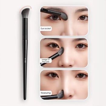 Nose Shadow Brush Angled Contour Makeup Brushes Eye Nose Silhouette Eyeshadow Cosmetic Blending Concealer Brush Tools Makeup