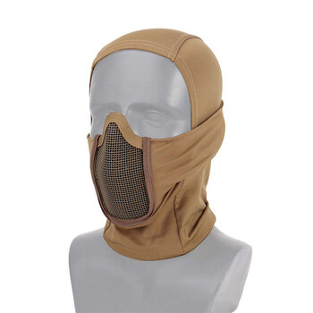 Tactical Mask of Headgear Military Balaclava Cap Combat Half Face Steel Mesh Airsoft Paintball Hunting Masks Protective Mask