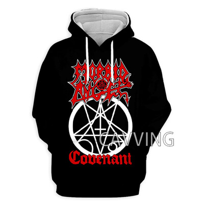 Moda nouă Imprimare 3D Morbid Angel Rock Hanorace cu glugă Hanorace cu glugă Harajuku Hanorace Topuri Îmbrăcăminte pentru femei/bărbați H01