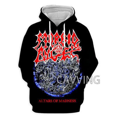 Moda nouă Imprimare 3D Morbid Angel Rock Hanorace cu glugă Hanorace cu glugă Harajuku Hanorace Topuri Îmbrăcăminte pentru femei/bărbați H01
