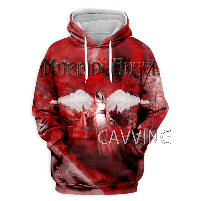 Moda nouă Imprimare 3D Morbid Angel Rock Hanorace cu glugă Hanorace cu glugă Harajuku Hanorace Topuri Îmbrăcăminte pentru femei/bărbați H01