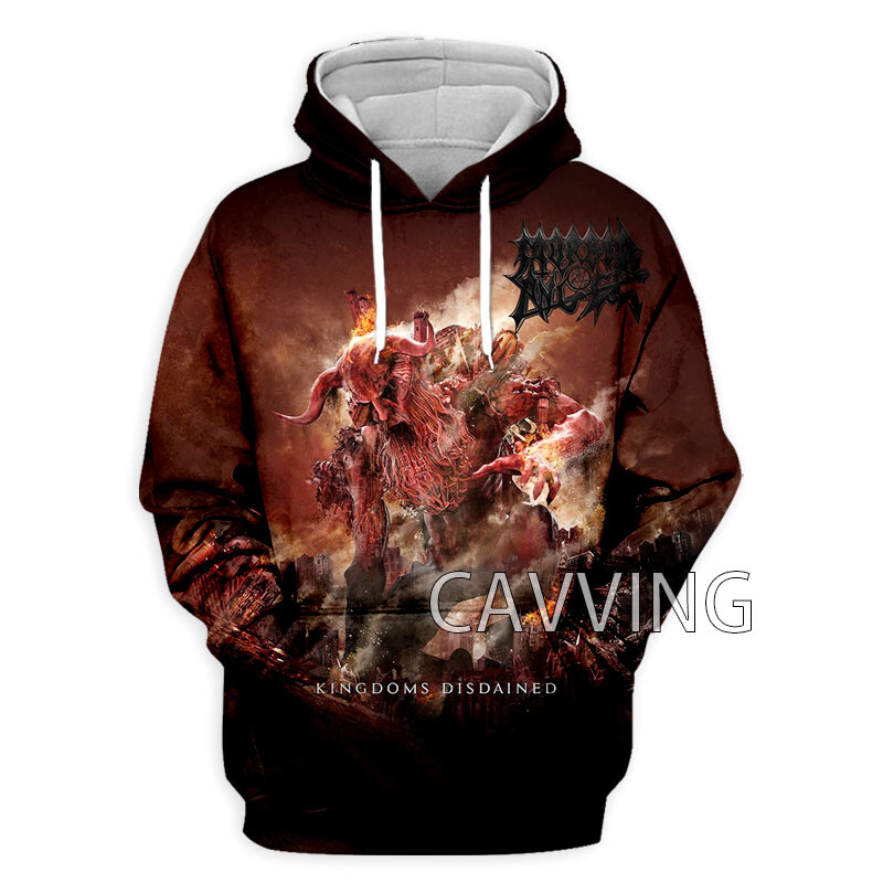 Moda nouă Imprimare 3D Morbid Angel Rock Hanorace cu glugă Hanorace cu glugă Harajuku Hanorace Topuri Îmbrăcăminte pentru femei/bărbați H01