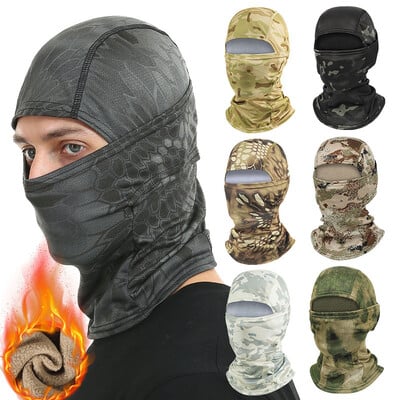 Tactical Winter Fleece Warmer Balaclava Cap Thermal Military Helmet Liner Αντιανεμικό κάλυμμα μάσκας για όλο το πρόσωπο Ski Beanies Ανδρικές γυναίκες