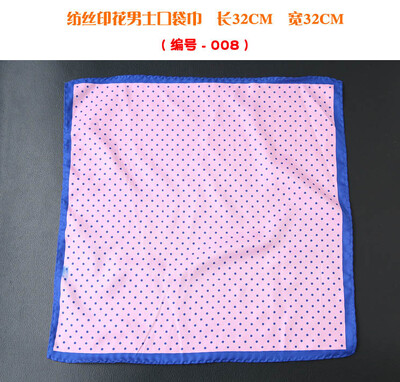 32 cm-es zseb négyzetes műselyem selyem mintás férfi Hanky pöttyös virágos Paisley zsebkendő, divatos klasszikus esküvői party, négyzet alakú