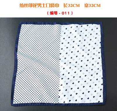32 cm-es zseb négyzetes műselyem selyem mintás férfi Hanky pöttyös virágos Paisley zsebkendő, divatos klasszikus esküvői party, négyzet alakú