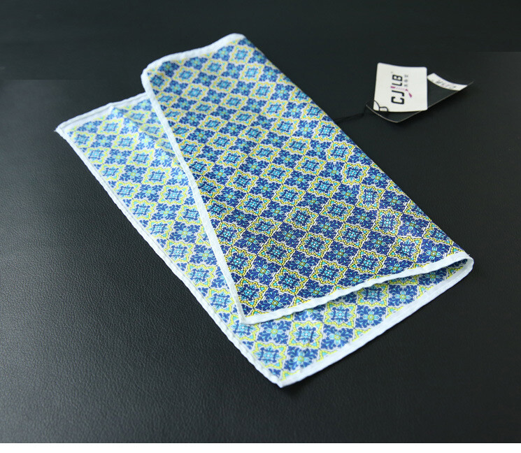 32 cm-es zseb négyzetes műselyem selyem mintás férfi Hanky pöttyös virágos Paisley zsebkendő, divatos klasszikus esküvői party, négyzet alakú