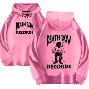 Суичър с качулка Death Row Records Мъжки и дамски суичър с голяма щампа Мъжки и дамски моден хип-хоп суичър с качулка Суичър с качулка