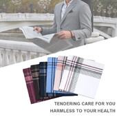 12 τμχ/Συσκευασία Τετράγωνα καρό ριγέ μαντήλια Ανδρική κλασική vintage βαμβακερή πετσέτα τσέπης για γαμήλιο πάρτι 36*36cm Μείγμα χρωμάτων