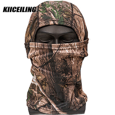 KIICEILINGi suvine kamuflaaž Balaclava mask, matkasallid, taktikaline mask, õhuke, sõjamäng, jalgrattamüts, mitmekaameraga bandana