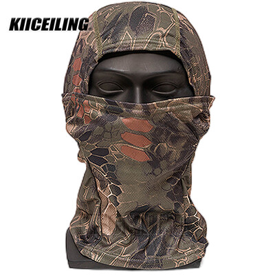 KIICEILINGi suvine kamuflaaž Balaclava mask, matkasallid, taktikaline mask, õhuke, sõjamäng, jalgrattamüts, mitmekaameraga bandana