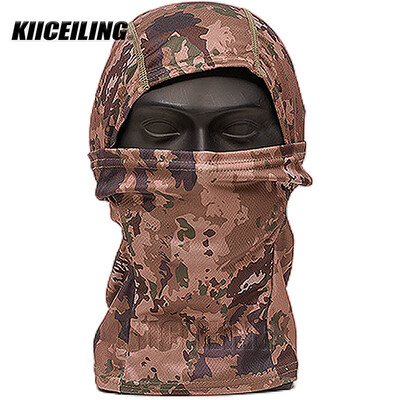 KIICEILINGi suvine kamuflaaž Balaclava mask, matkasallid, taktikaline mask, õhuke, sõjamäng, jalgrattamüts, mitmekaameraga bandana