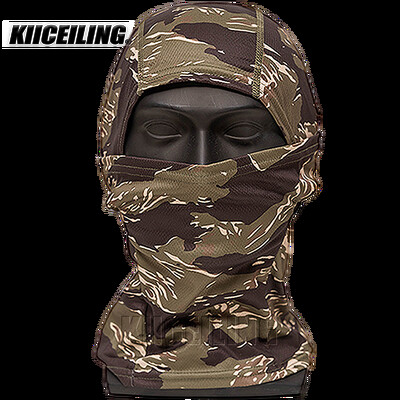 KIICEILINGi suvine kamuflaaž Balaclava mask, matkasallid, taktikaline mask, õhuke, sõjamäng, jalgrattamüts, mitmekaameraga bandana