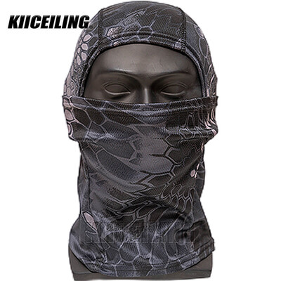 KIICEILINGi suvine kamuflaaž Balaclava mask, matkasallid, taktikaline mask, õhuke, sõjamäng, jalgrattamüts, mitmekaameraga bandana