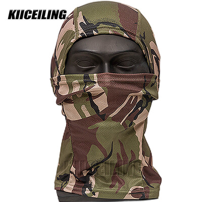 KIICEILINGi suvine kamuflaaž Balaclava mask, matkasallid, taktikaline mask, õhuke, sõjamäng, jalgrattamüts, mitmekaameraga bandana