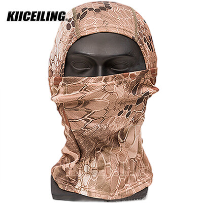 KIICEILINGi suvine kamuflaaž Balaclava mask, matkasallid, taktikaline mask, õhuke, sõjamäng, jalgrattamüts, mitmekaameraga bandana