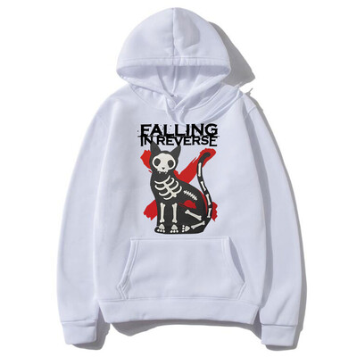 Falling in Reverse Cat Graphic kapuuts Meeste naiste gooti vabaaja ülisuur kampsun Meeste vintage tänavarõivad Meeste puuvillased kapuutsid