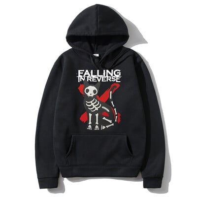 Falling in Reverse Cat Graphic kapuuts Meeste naiste gooti vabaaja ülisuur kampsun Meeste vintage tänavarõivad Meeste puuvillased kapuutsid