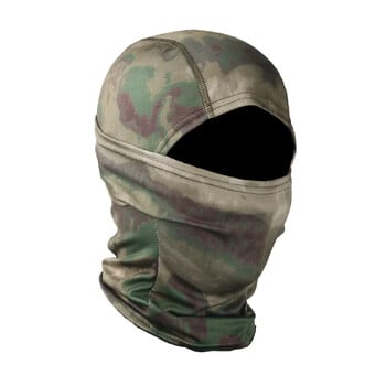 Molle Camouflage Balaclava Ποδηλασία εξωτερικού χώρου Ψάρεμα Κυνηγετικό καπέλο με κουκούλα Προστασία ανδρικής μάσκας προσώπου Tactical Balaclava