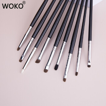 9 τεμ. Eyeliner Smudge Brush Precision Smudge Makeup Brush Brush Horse Hair Eyeshadow Smudge Brush Μικρά Smoky Liner πινέλα μακιγιάζ