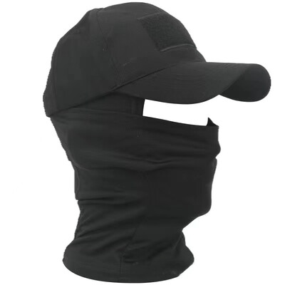 Taktikai balaclava baseball sapkák teljes arcmaszk szett Férfi nyári Snapback napsapka szabadtéri vadászat terepszínű balaclava