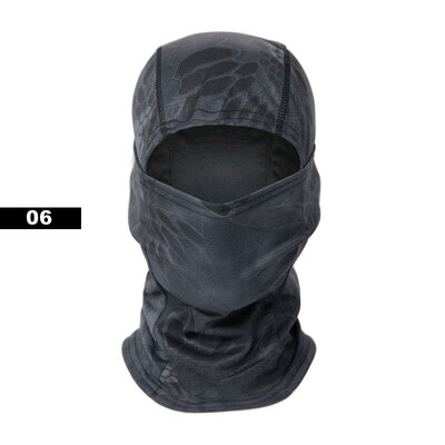 Taktikai balaclava baseball sapkák teljes arcmaszk szett Férfi nyári Snapback napsapka szabadtéri vadászat terepszínű balaclava
