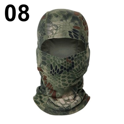 Taktikai balaclava baseball sapkák teljes arcmaszk szett Férfi nyári Snapback napsapka szabadtéri vadászat terepszínű balaclava