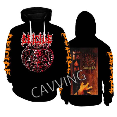 Jauni modes apdrukāti Deicide Band Metāla roka Estētiski kapuciņi Džemperis Gothic Top Harajuku kokvilnas unisex apģērbs