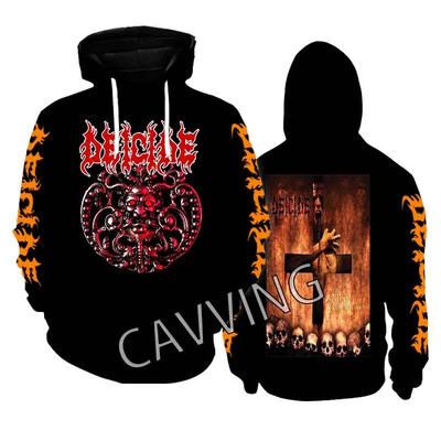 Jauni modes apdrukāti Deicide Band Metāla roka Estētiski kapuciņi Džemperis Gothic Top Harajuku kokvilnas unisex apģērbs