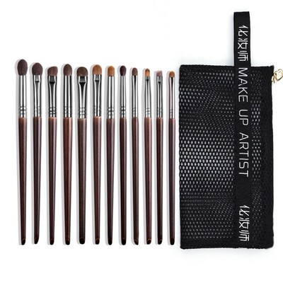 OVW 9/12 бр. Panceau Maquillage Eye Natural Hair Makeup Brushes Set Kit Cosmetic Make Up Beauty Tool Crease Brush Eyeliner Brow