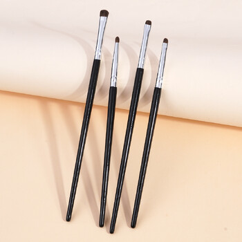 MAANGE 4pcs Fine Eyeshadow Brushes Smudge Precision Eyeliner Smudge Makeup Brush Eyelid Highlighter Liing Silkworm Εργαλεία Μακιγιάζ