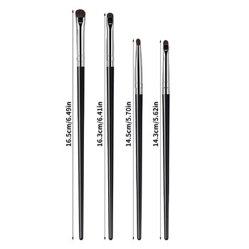 MAANGE 4pcs Fine Eyeshadow Brushes Smudge Precision Eyeliner Smudge Makeup Brush Eyelid Highlighter Liing Silkworm Εργαλεία Μακιγιάζ