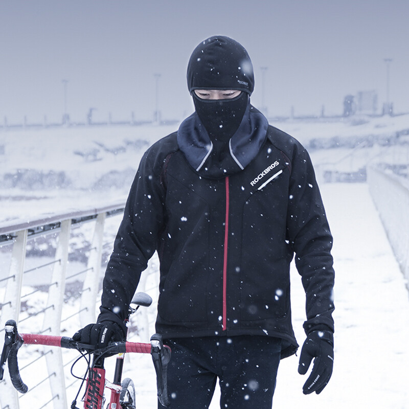ROCKBROS Zimná horolezecká turistika Flísová termoprádlo Udrží v teple Vetruodolná cyklistická kukla Beh Rybolov Lyžovanie Čiapka Pokrývka hlavy