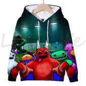 Mikiny Garten Of BanBan Detské oblečenie Pulóver Banban Garden Detská mikina s kapucňou pre chlapcov a dievčatá Mikina s kapucňou Streetwear Jeseň 2023