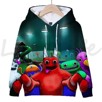 Mikiny Garten Of BanBan Detské oblečenie Pulóver Banban Garden Detská mikina s kapucňou pre chlapcov a dievčatá Mikina s kapucňou Streetwear Jeseň 2023