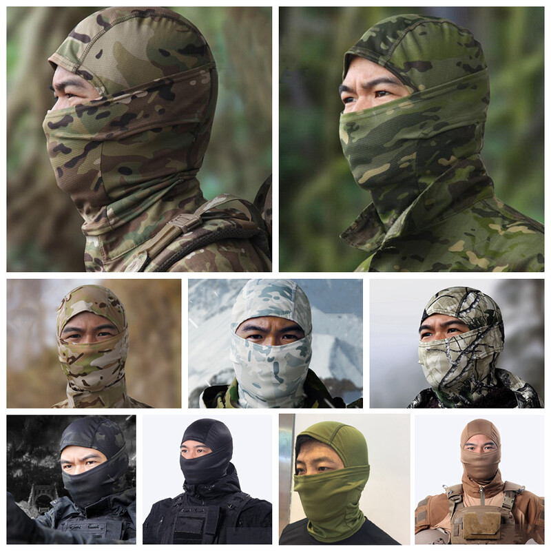 20 Color Tactical Balaclava Ski Bandana Ολόσωμο Κασκόλ λαιμού Κεφάλι Κυνήγι Πεζοπορίας Στρατού Στρατιωτικό Ποδηλατικό Κασκόλ