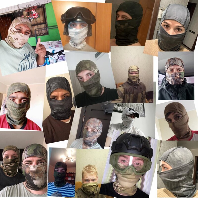 20 Color Tactical Balaclava Ski Bandana Ολόσωμο Κασκόλ λαιμού Κεφάλι Κυνήγι Πεζοπορίας Στρατού Στρατιωτικό Ποδηλατικό Κασκόλ