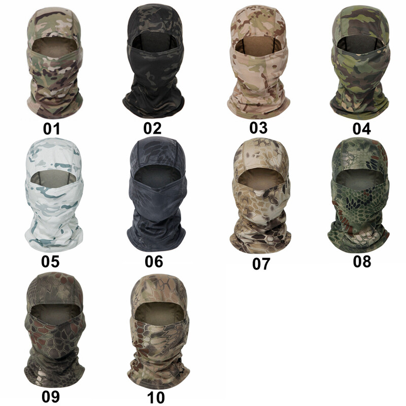 20 Color Tactical Balaclava Ski Bandana Ολόσωμο Κασκόλ λαιμού Κεφάλι Κυνήγι Πεζοπορίας Στρατού Στρατιωτικό Ποδηλατικό Κασκόλ