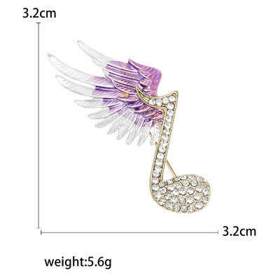 Skaistas Rhinestone Angel Wings Piespraudes sievietēm Unisex Glamour piespraudes Daudzkrāsains Pieejami Ikdienas ballīšu aksesuāri Dāvanas