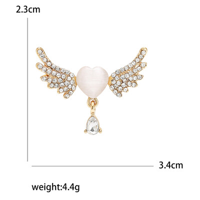 Skaistas Rhinestone Angel Wings Piespraudes sievietēm Unisex Glamour piespraudes Daudzkrāsains Pieejami Ikdienas ballīšu aksesuāri Dāvanas