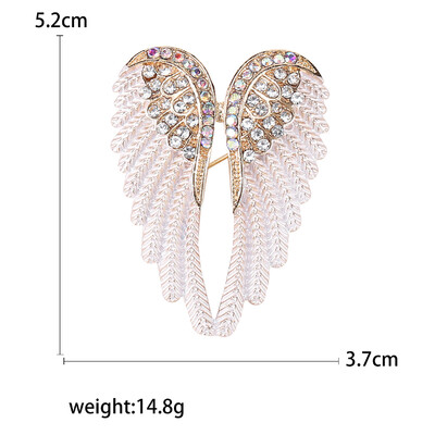 Skaistas Rhinestone Angel Wings Piespraudes sievietēm Unisex Glamour piespraudes Daudzkrāsains Pieejami Ikdienas ballīšu aksesuāri Dāvanas