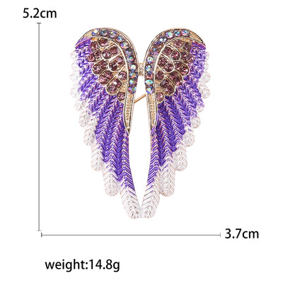 Skaistas Rhinestone Angel Wings Piespraudes sievietēm Unisex Glamour piespraudes Daudzkrāsains Pieejami Ikdienas ballīšu aksesuāri Dāvanas