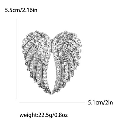 Skaistas Rhinestone Angel Wings Piespraudes sievietēm Unisex Glamour piespraudes Daudzkrāsains Pieejami Ikdienas ballīšu aksesuāri Dāvanas