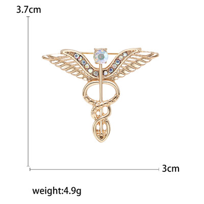 Skaistas Rhinestone Angel Wings Piespraudes sievietēm Unisex Glamour piespraudes Daudzkrāsains Pieejami Ikdienas ballīšu aksesuāri Dāvanas