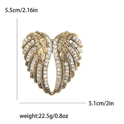 Skaistas Rhinestone Angel Wings Piespraudes sievietēm Unisex Glamour piespraudes Daudzkrāsains Pieejami Ikdienas ballīšu aksesuāri Dāvanas