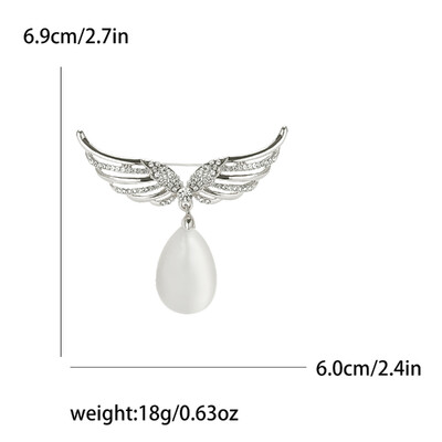 Skaistas Rhinestone Angel Wings Piespraudes sievietēm Unisex Glamour piespraudes Daudzkrāsains Pieejami Ikdienas ballīšu aksesuāri Dāvanas
