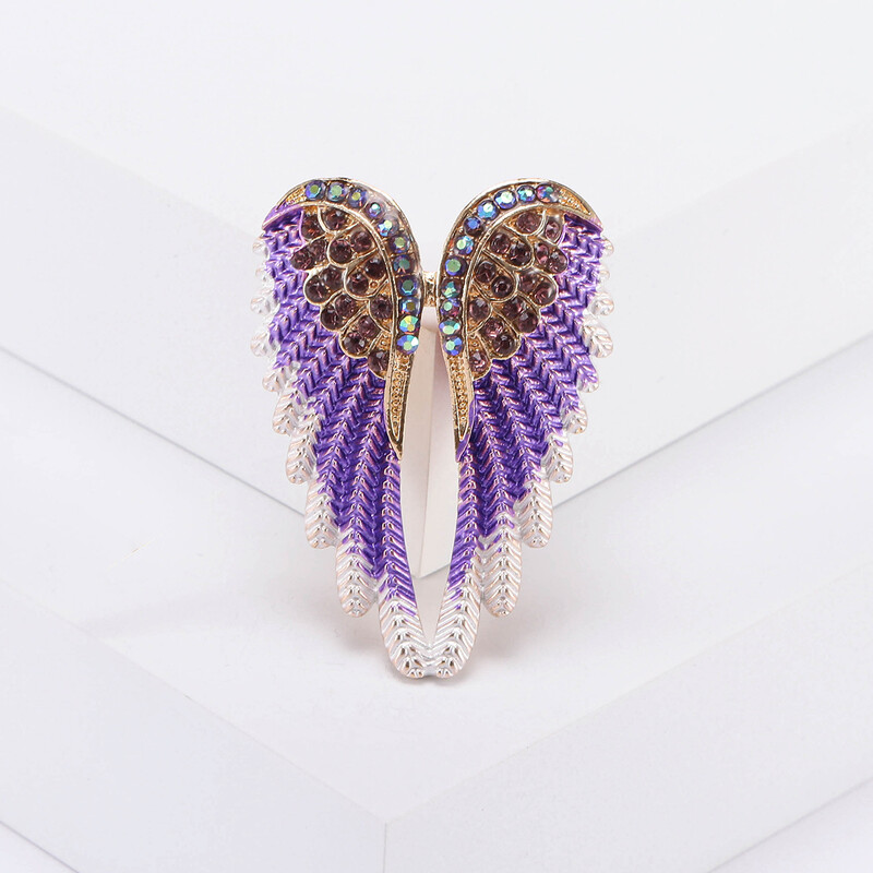 Skaistas Rhinestone Angel Wings Piespraudes sievietēm Unisex Glamour piespraudes Daudzkrāsains Pieejami Ikdienas ballīšu aksesuāri Dāvanas